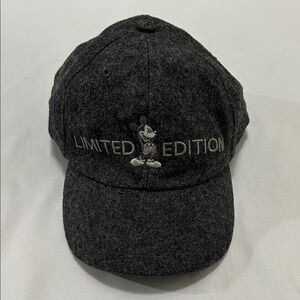 Limited Edition Mickey Mouse Disney Land Resort Paris Charcoal Gray Baseball Cap